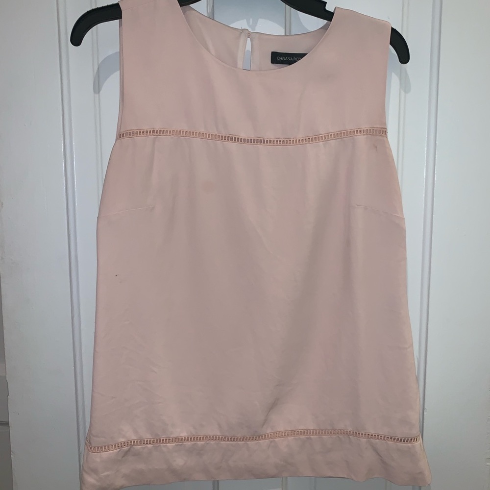 Pink Banana Republic lined top